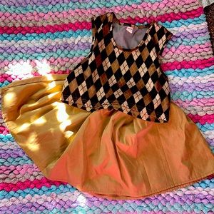 Two piece formal outfit for little girls age 7-8